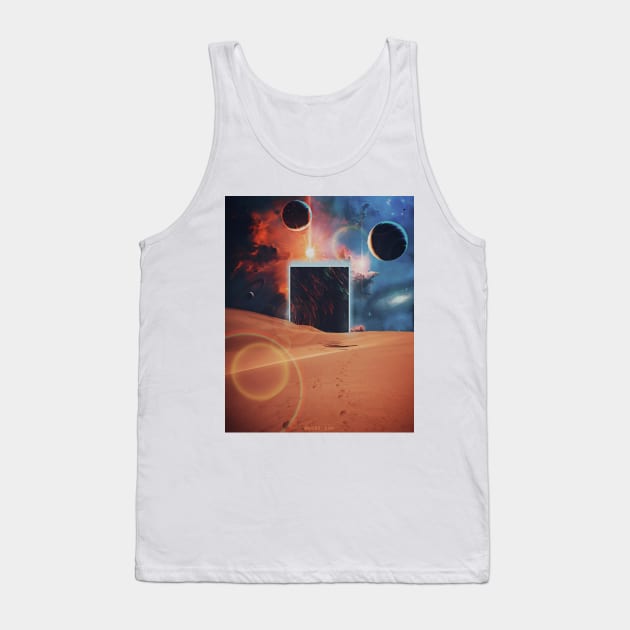 Different World-Space Tank Top by Yokipon Art